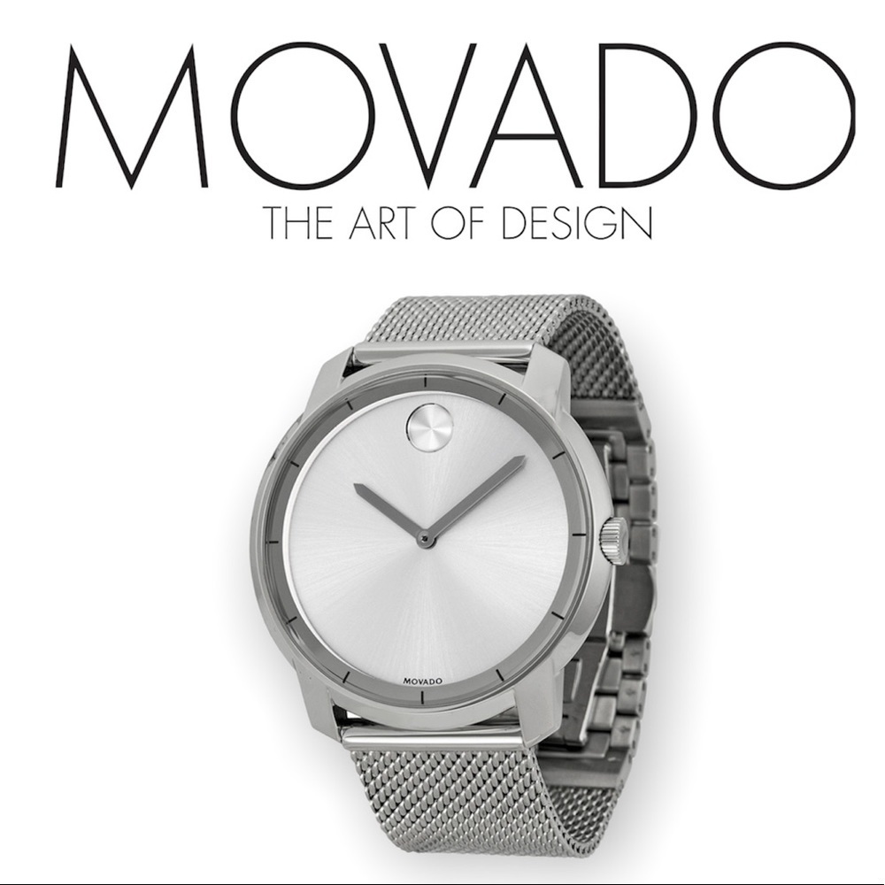 Movado Men's Bold Large Sunray Dial Analog Quartz 44mm Watch